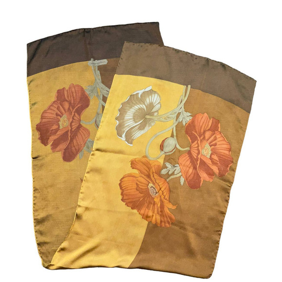 Salvatore Ferragamo Rectangular Silk Scarf 16”x 54” - Picture 5 of 15